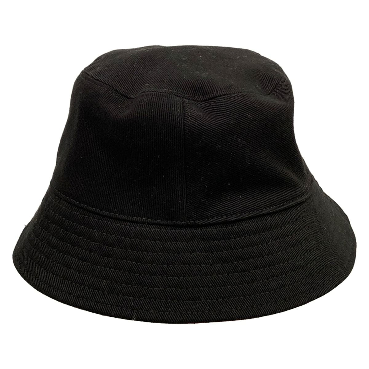 Chanel Hat Black Dark Gray Multi Reversible Cotton — view 3