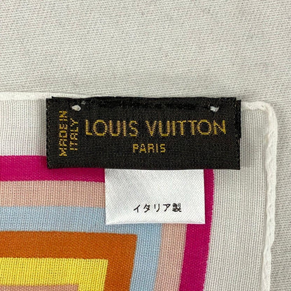 Louis Vuitton Handkerchief Monogram Multicolor Bandana Blanc Cotton — view 3
