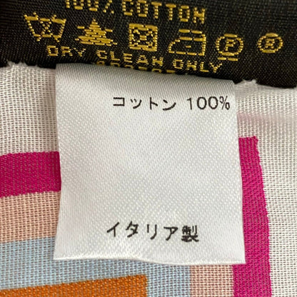 Louis Vuitton Handkerchief Monogram Multicolor Bandana Blanc Cotton — view 4