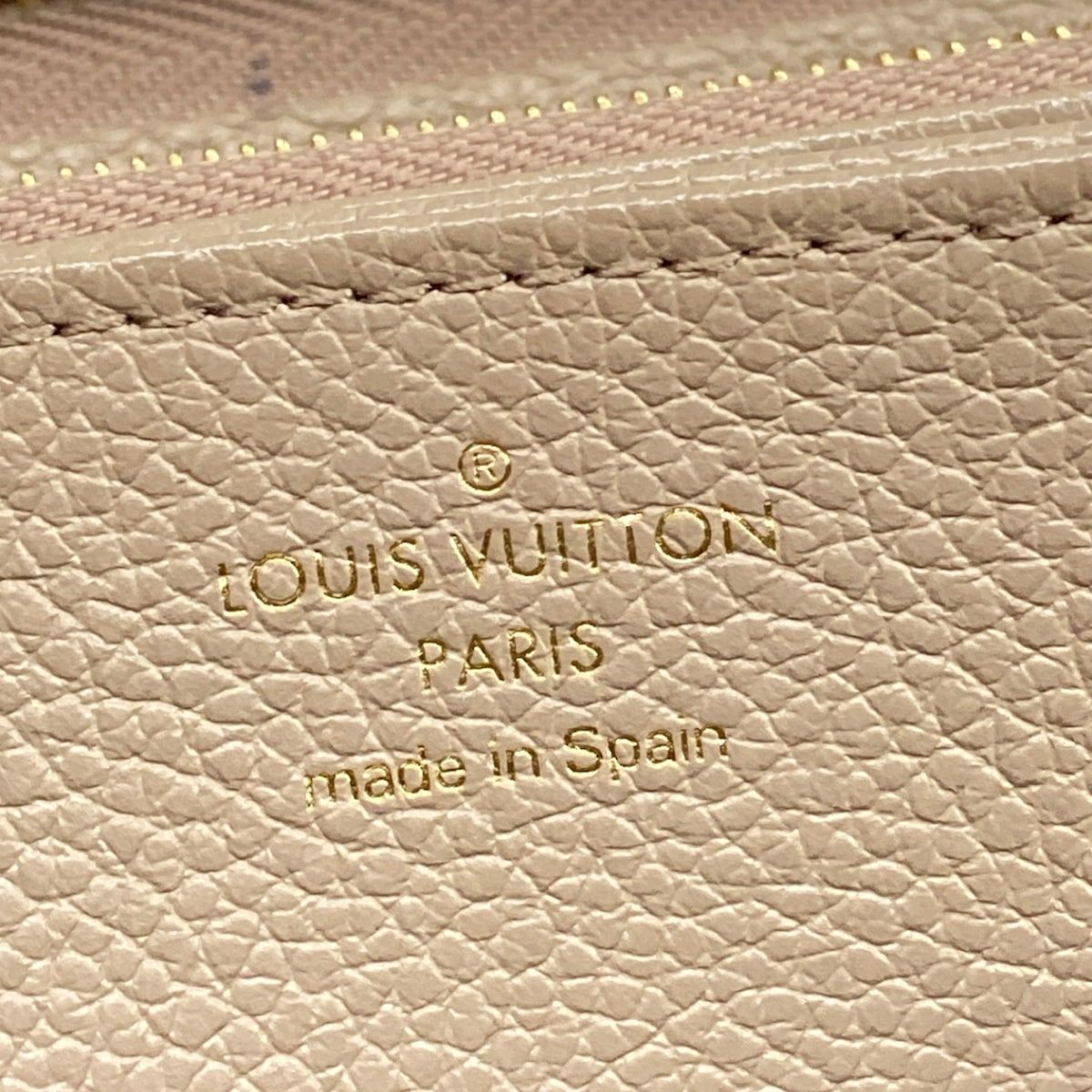 Louis Vuitton Wallet Monogram Empreinte Zippy Tourterelle Leather Cowhide — view 5