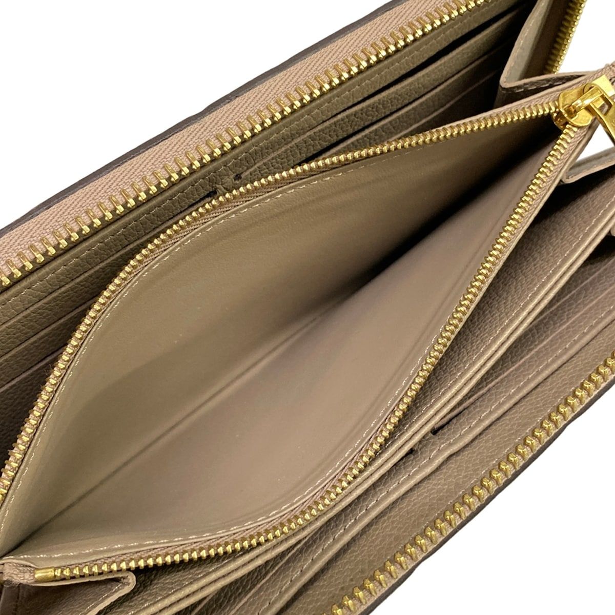 Louis Vuitton Wallet Monogram Empreinte Zippy Tourterelle Leather Cowhide — view 4