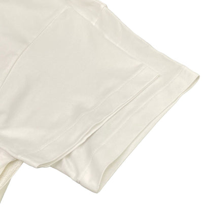 Louis Vuitton Short Sleeve T-Shirt XS Side Strap White Crew Neck Cotton Silk — view 5
