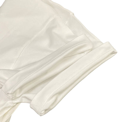 Louis Vuitton Short Sleeve T-Shirt XS Side Strap White Crew Neck Cotton Silk — view 6