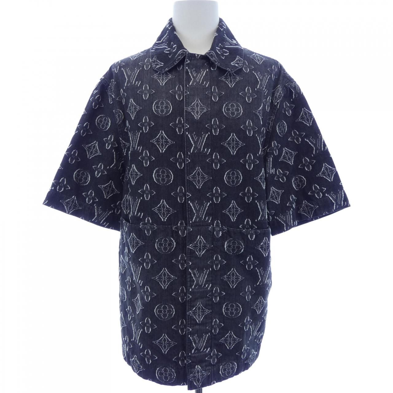 Louis Vuitton Monogram Short Sleevechambray Shirt