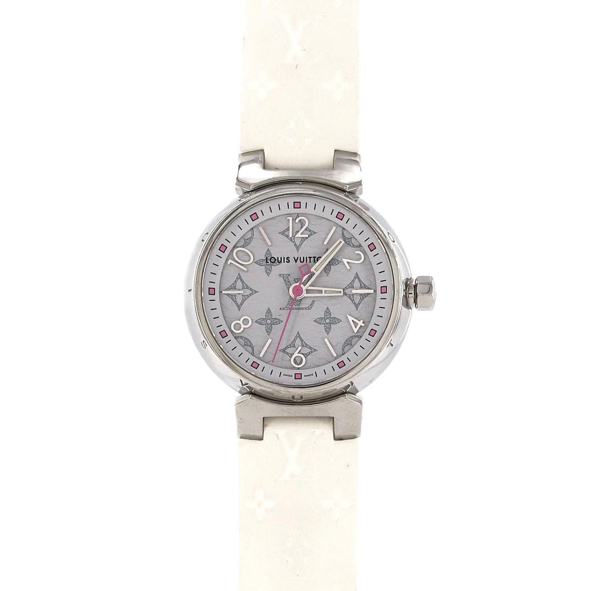 Louis Vuitton Tambourmonogram SS Quartz Watch
