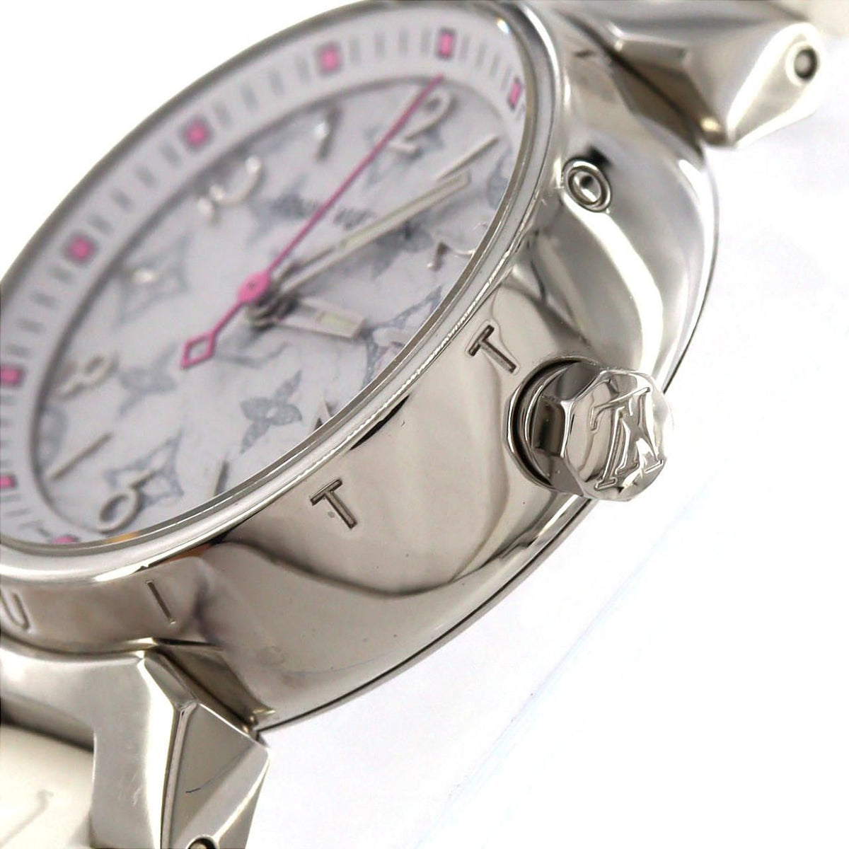 Louis Vuitton Tambourmonogram SS Quartz Watch — view 3
