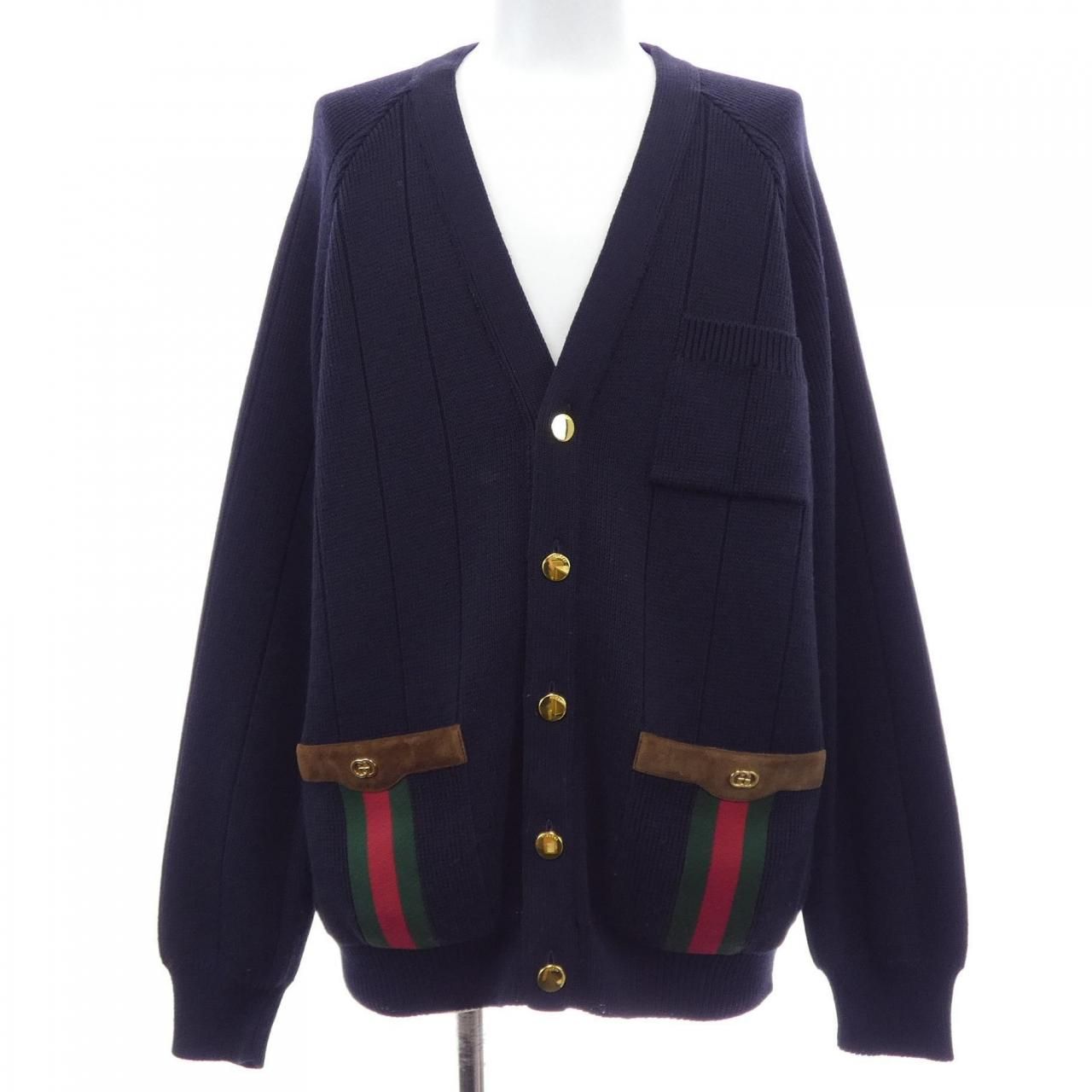 Gucci Wool Blend with Webknit Cardigan
