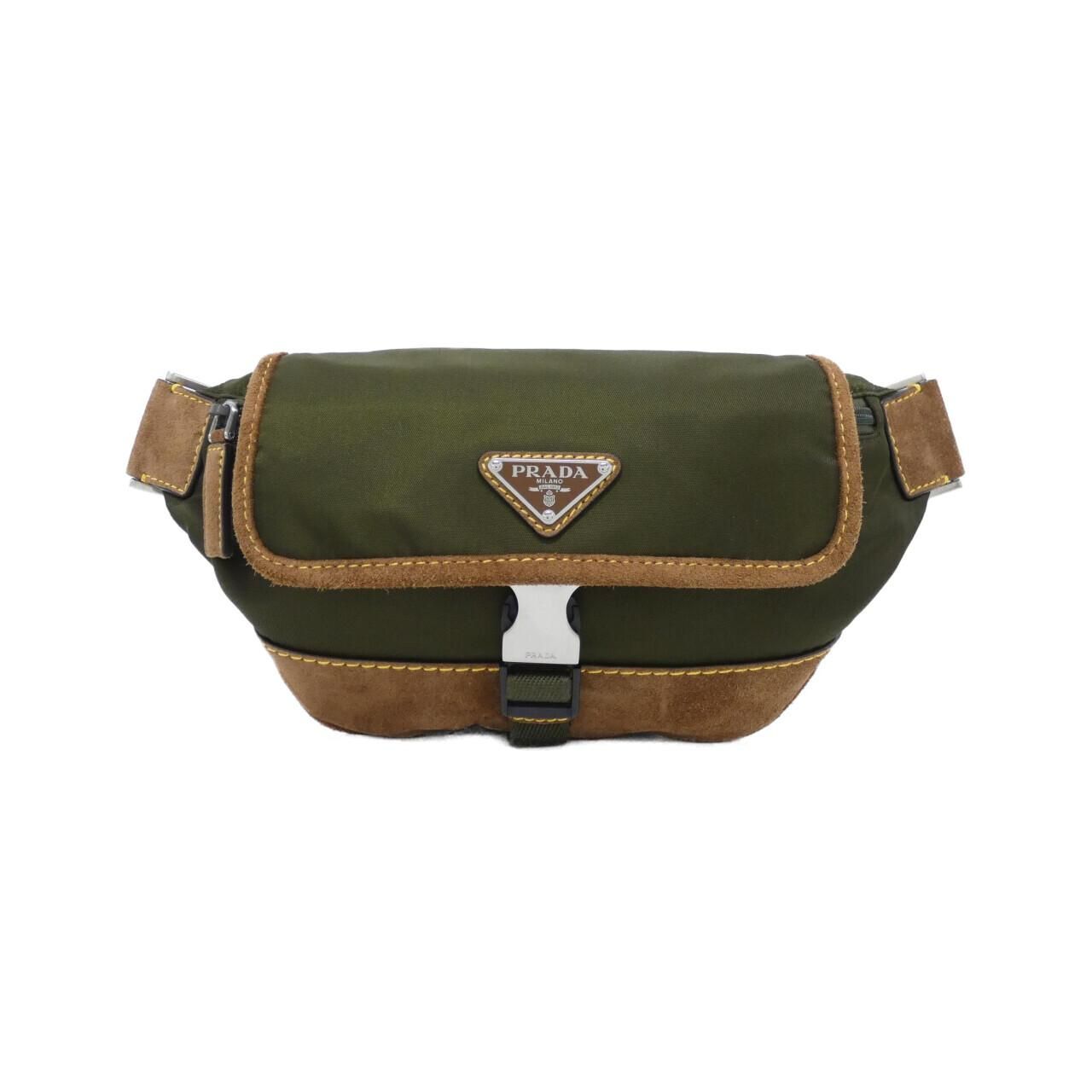 Prada Waist Bag Belt Bag Silver