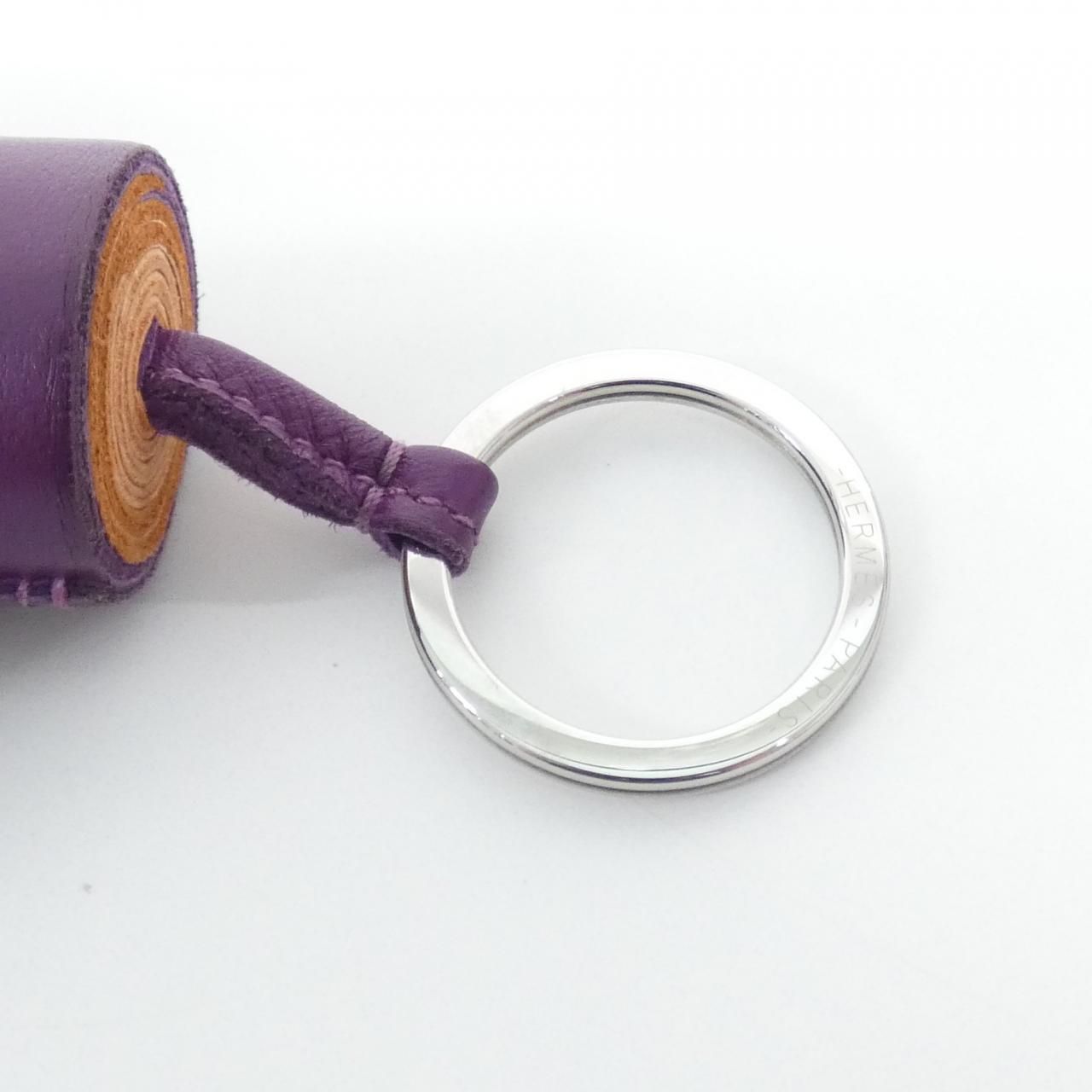 Hermes Carmen Tricolor Key Ring Key Holder — view 7