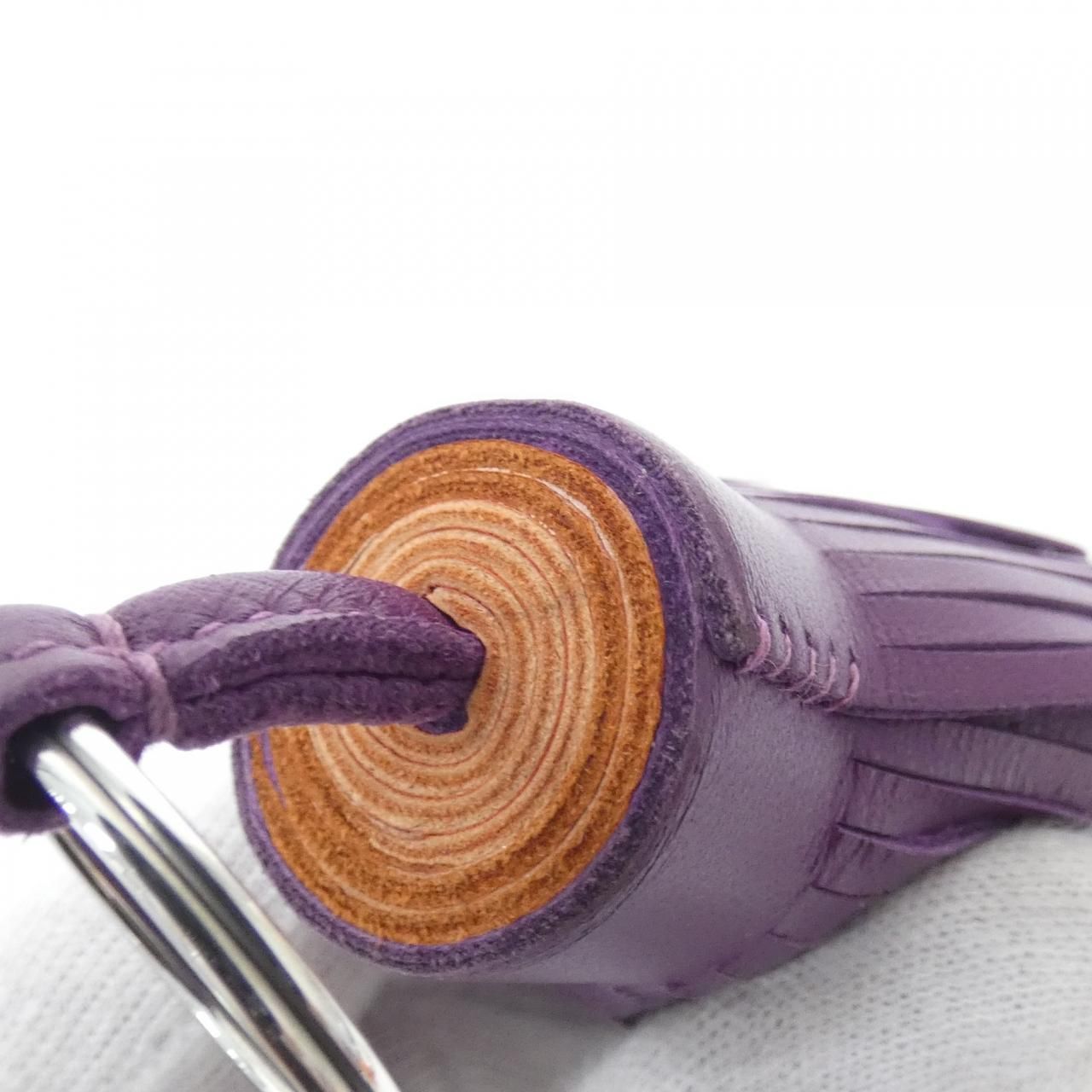 Hermes Carmen Tricolor Key Ring Key Holder — view 4