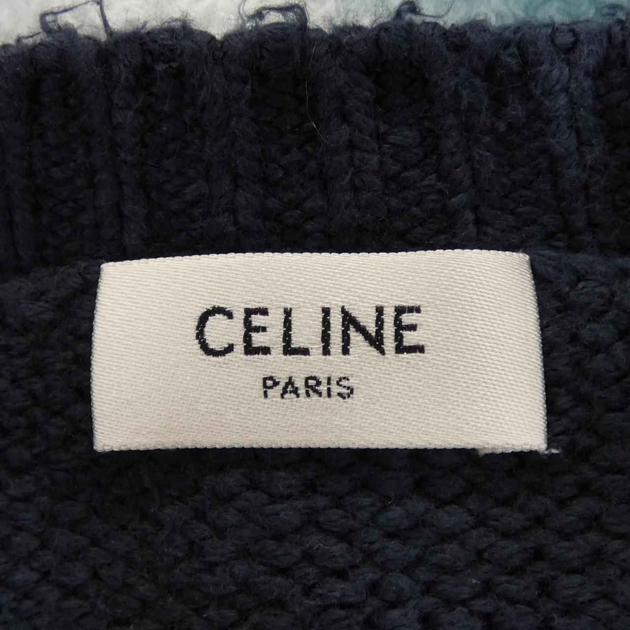 Celine Knit Sweater Navy — view 4