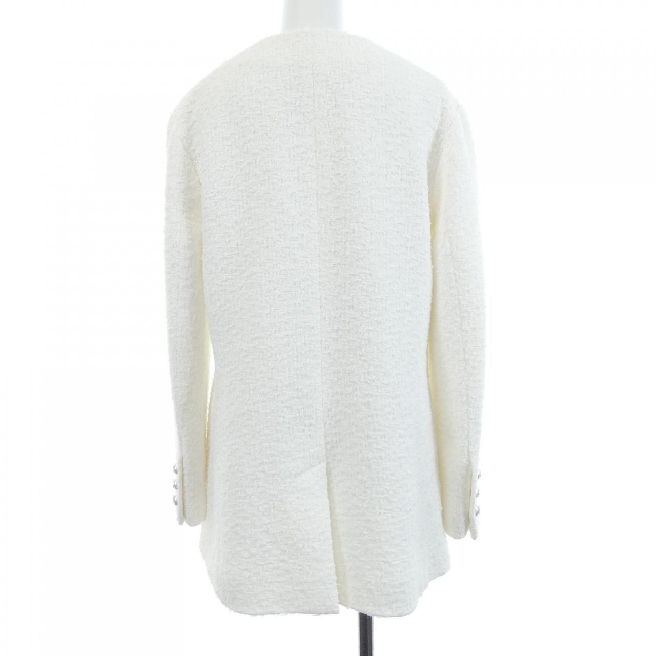 Chanel Collarless Jacket White — view 2