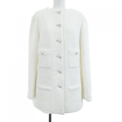 Chanel Collarless Jacket White