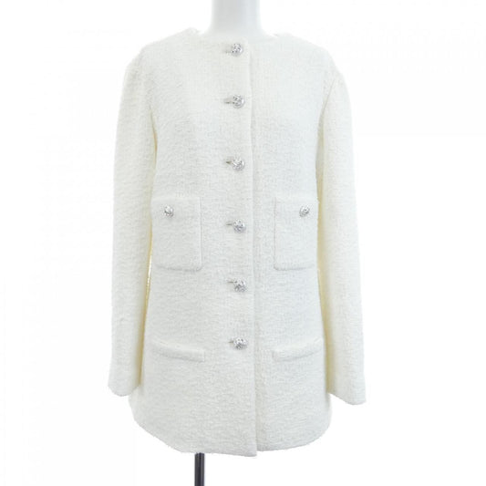 Chanel Collarless Jacket White