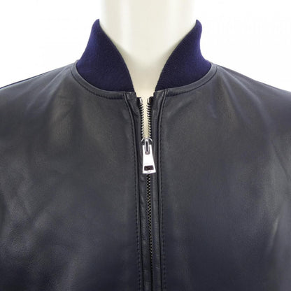 Gucci Web Stripe Leather Bomber Jacket — view 5
