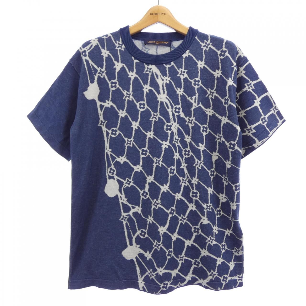Louis Vuitton Cotton Short Sleeve Crew Neck Knit Sweater
