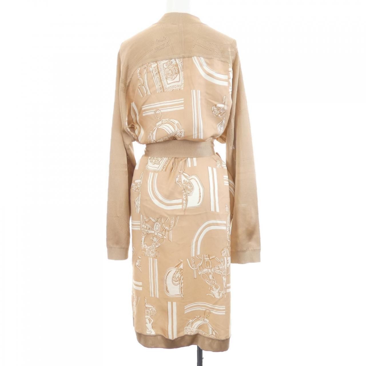 Hermes en Desordre Finesse Twill Raine Long Cardigan — view 2