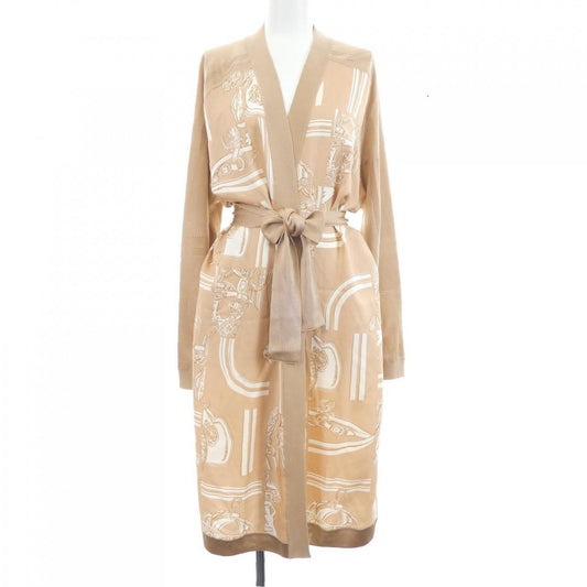 Hermes en Desordre Finesse Twill Raine Long Cardigan