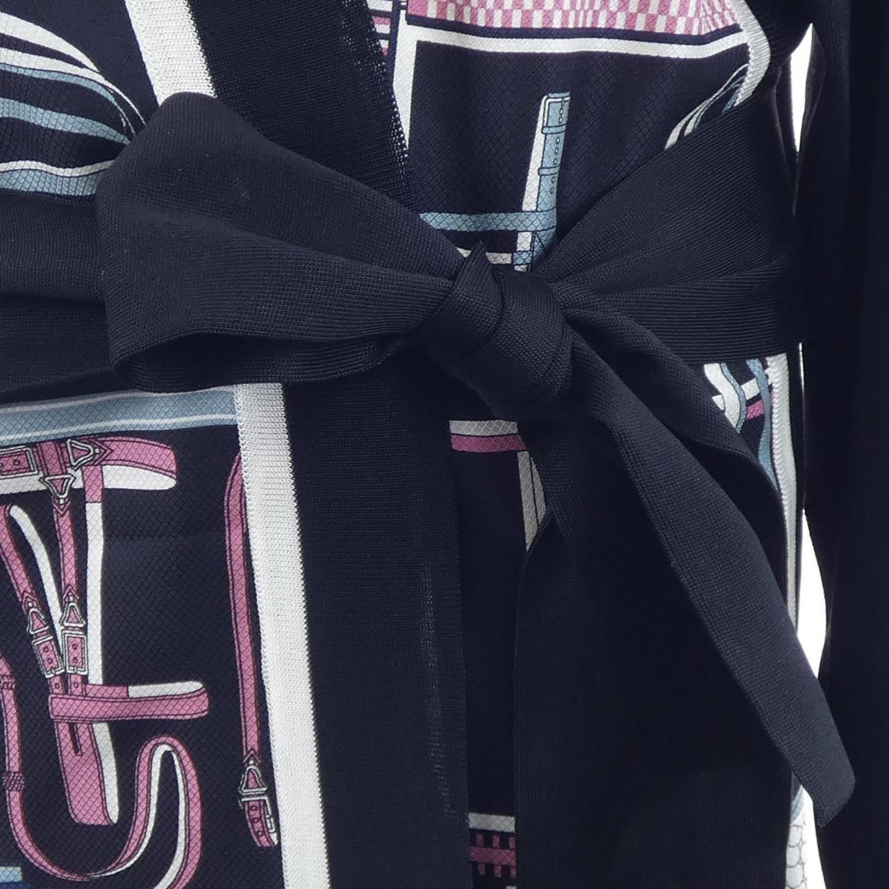 Hermes Long Cardigan Black — view 8