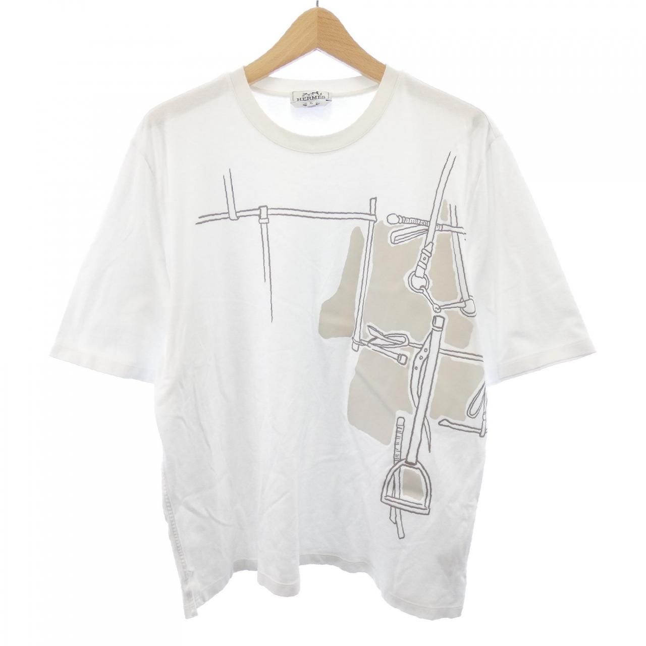 Hermes Harnais en Gouache T-Shirt