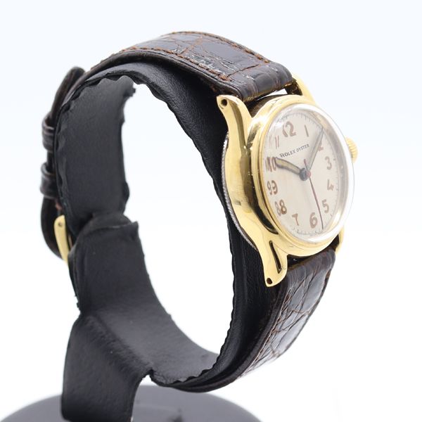 Rolex Oyster Hand Wound Beige Dial Watch — view 2