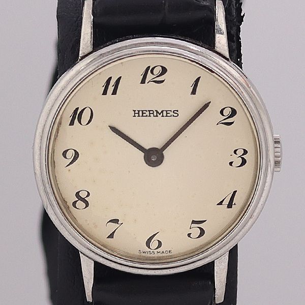 Hermes Hand Wound Ivory Dial Watch