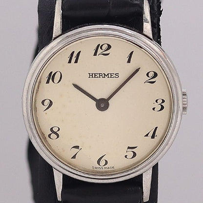 Hermes Hand Wound Ivory Dial Watch