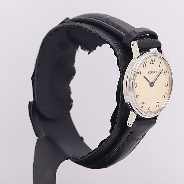 Hermes Hand Wound Ivory Dial Watch — view 2