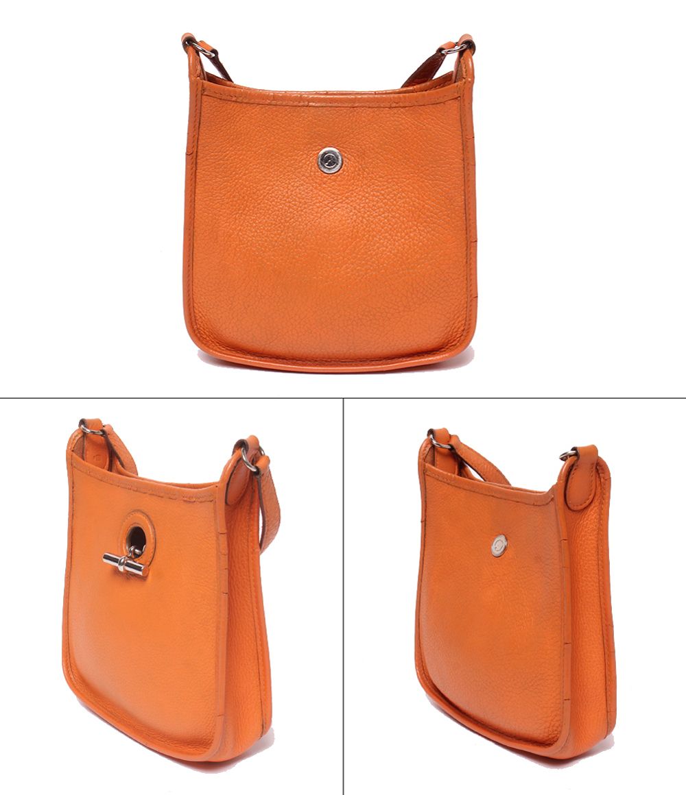 Hermes Shoulder Bag Crossbody Silver Vespa TPM — view 2