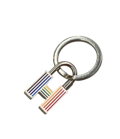 Hermes Keyring Key Holder Quiz Rainbow