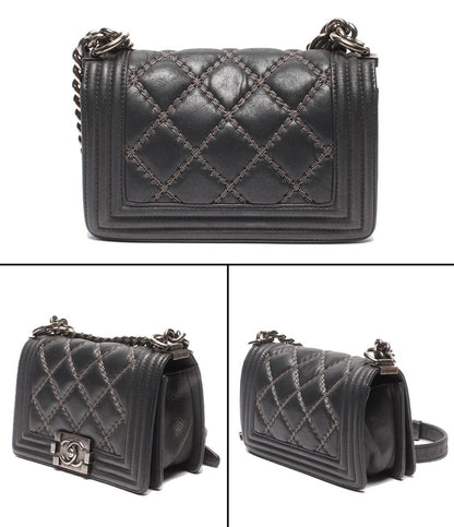 Chanel Chain Shoulder Bag Crossbody Silver Single Flap Quilted 23 — view 2