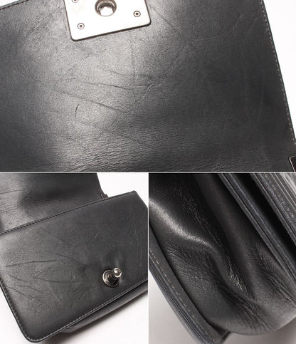 Chanel Chain Shoulder Bag Crossbody Silver Single Flap Quilted 23 — view 7