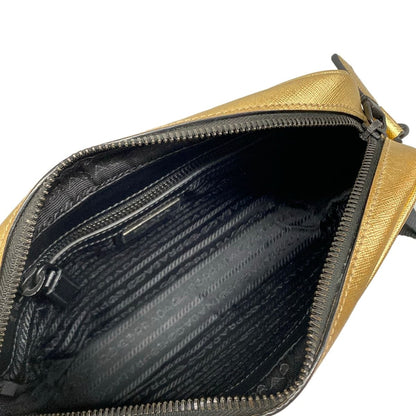Prada Shoulder Bag Gold Leather — view 7