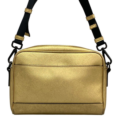 Prada Shoulder Bag Gold Leather — view 3