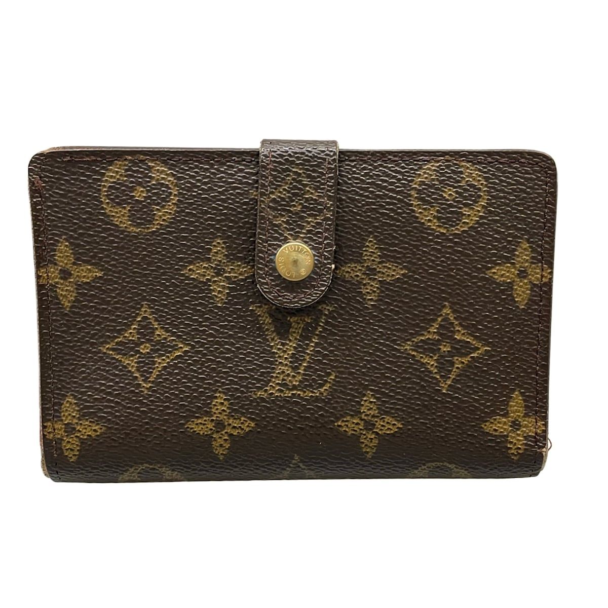 Louis Vuitton Bifold Wallet Monogram Porte Monet Viet Viennois Leather