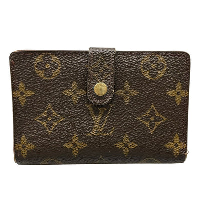 Louis Vuitton Bifold Wallet Monogram Porte Monet Viet Viennois Leather