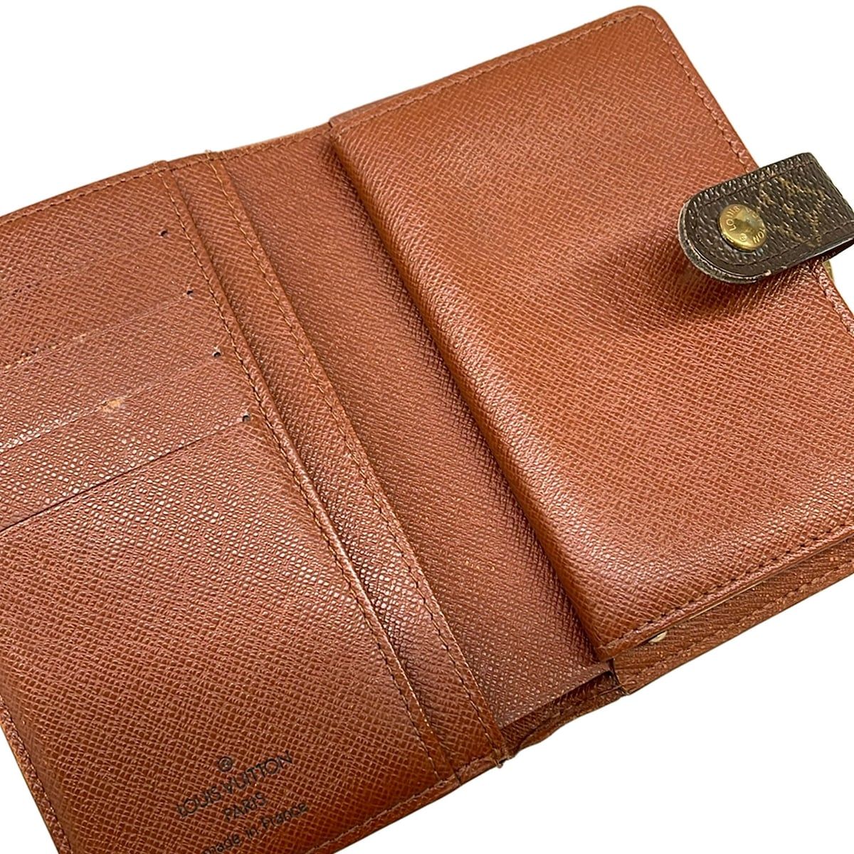 Louis Vuitton Bifold Wallet Monogram Porte Monet Viet Viennois Leather — view 3