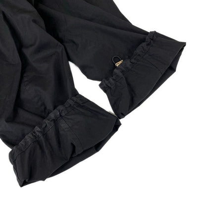 Hermes Long Sleeve Shirt Blouse 38 M Black Drawcord Cotton — view 7