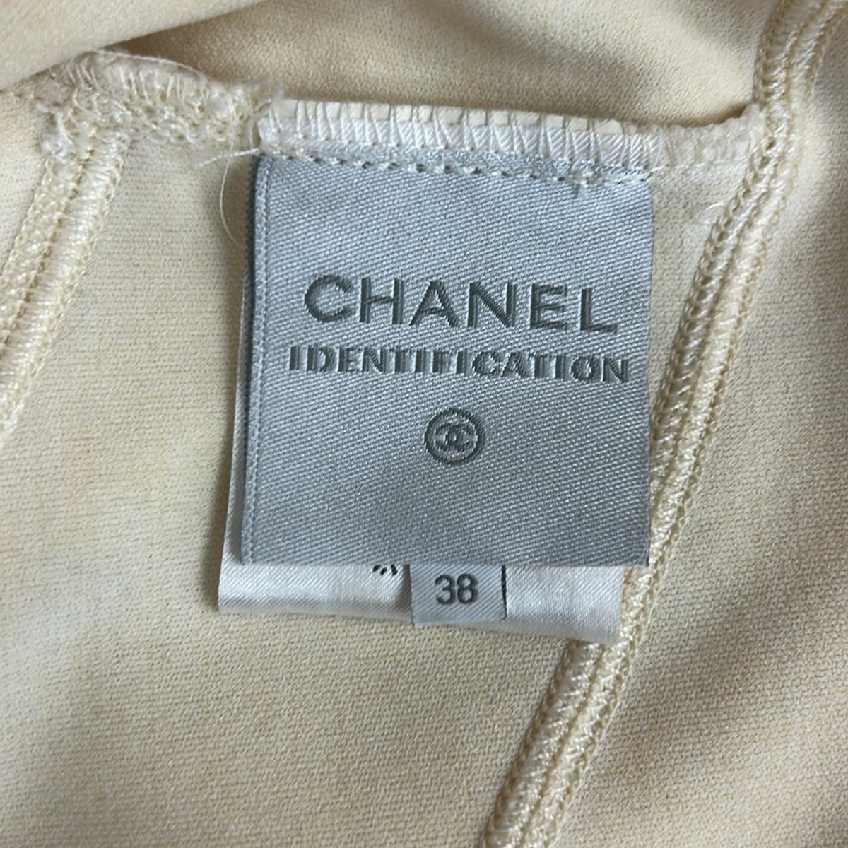 Chanel Jacket 38 M Ivory Black Zip Up Sports Line — view 6
