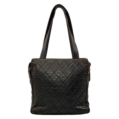 Chanel Tote Quilted Dark Brown Gold Lambskin — view 3