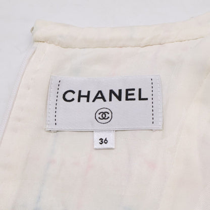 Chanel Tweed CC Logo Button Sleeveless 36 Dress — view 5