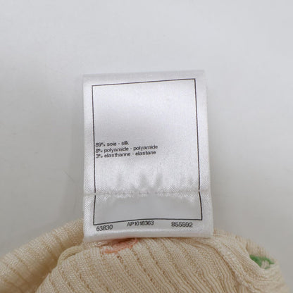 Chanel CC Logo Pearl Biju Silk Knit Dress 36 — view 6