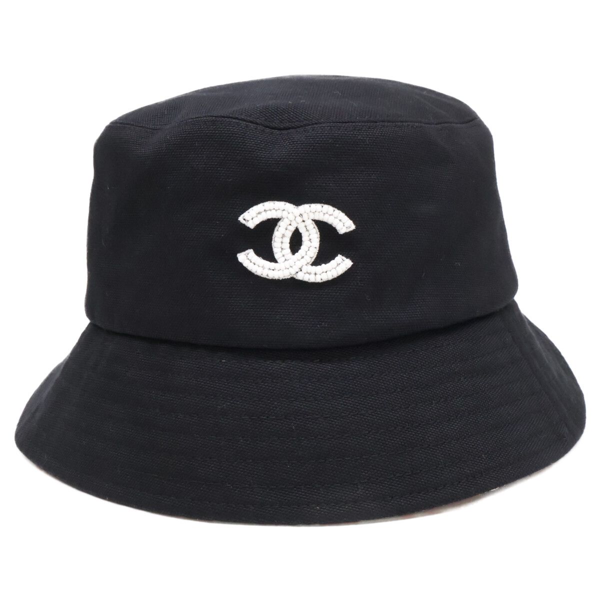 Chanel Beads CC Logo Cotton Bucket