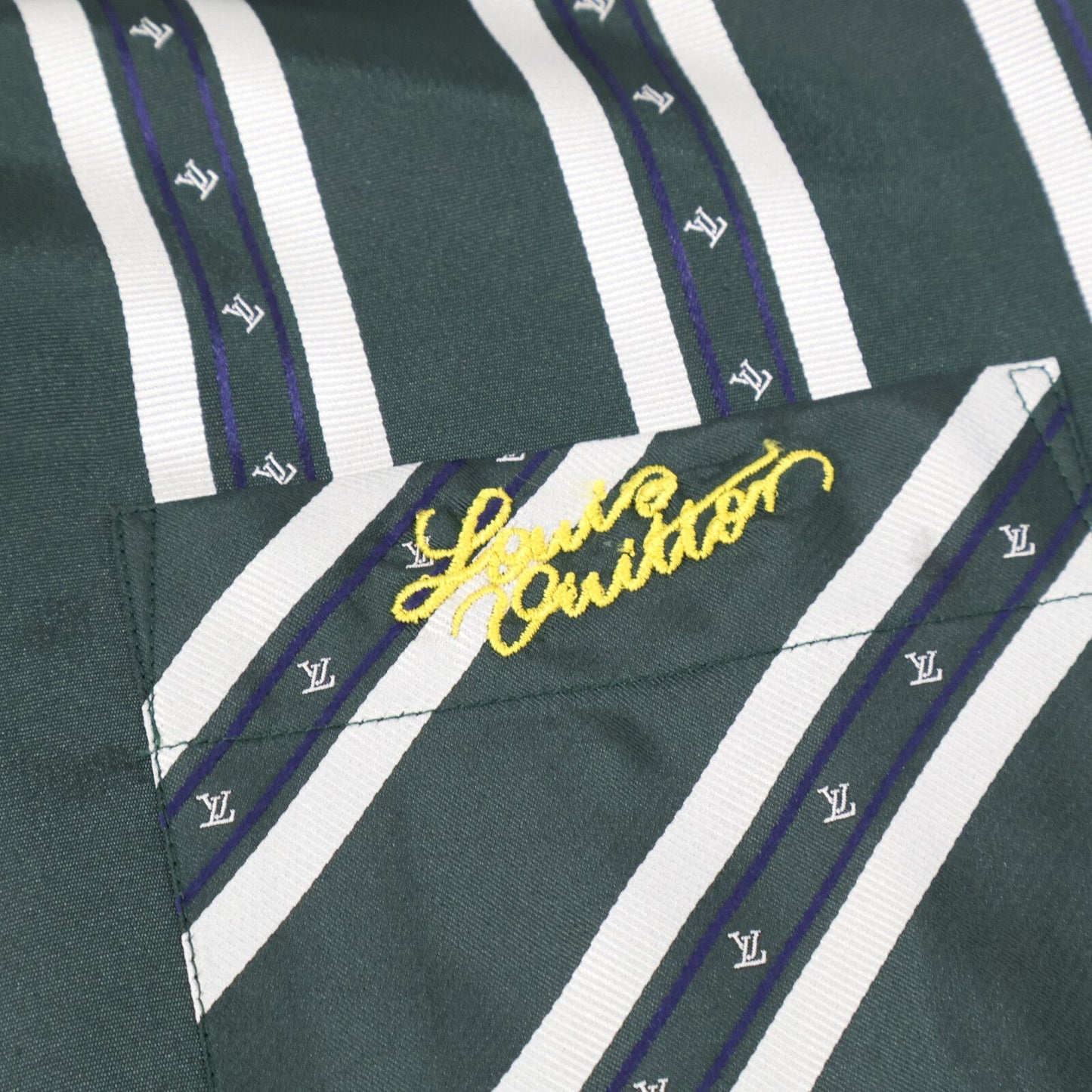Louis Vuitton Rbr Striped Silk 100% Long Sleeve Shirt — view 5