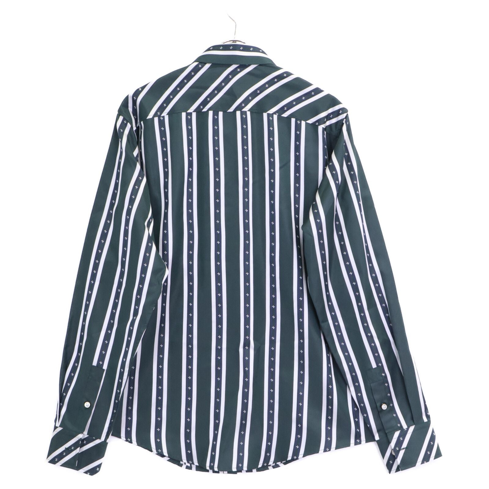 Louis Vuitton Rbr Striped Silk 100% Long Sleeve Shirt — view 2