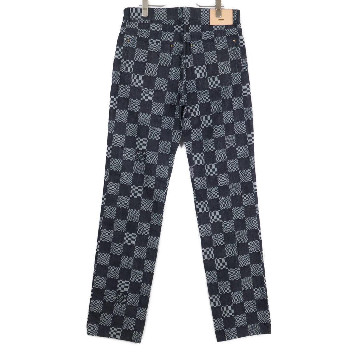 Louis Vuitton Ew2 Distorted Damier Zip Fly Denim Pants 31 — view 2