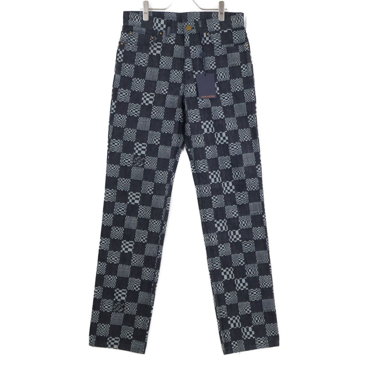 Louis Vuitton Ew2 Distorted Damier Zip Fly Denim Pants 31