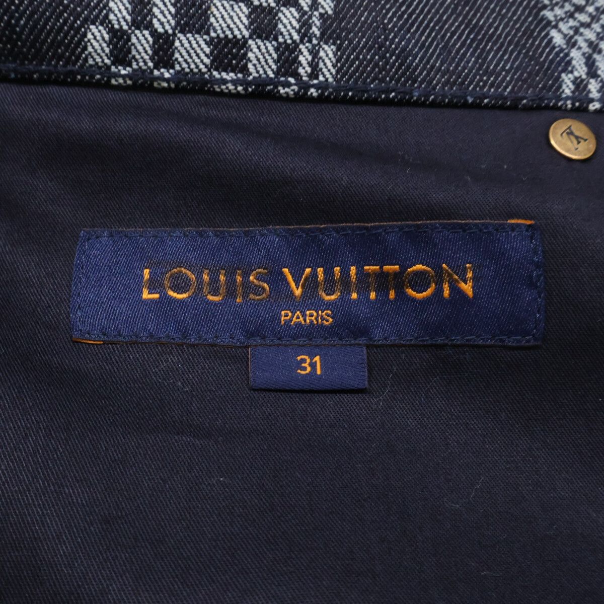 Louis Vuitton Ew2 Distorted Damier Zip Fly Denim Pants 31 — view 5