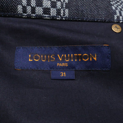 Louis Vuitton Ew2 Distorted Damier Zip Fly Denim Pants 31 — view 5