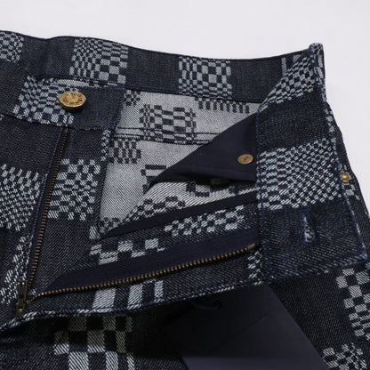 Louis Vuitton Ew2 Distorted Damier Zip Fly Denim Pants 31 — view 3